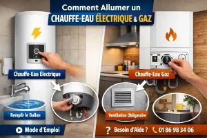Allumer un chauffe-eau : électrique & gaz | Guide simple et sécurisé