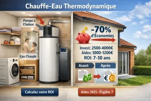 Chauffe-eau thermodynamique : rentabilité et ROI réel