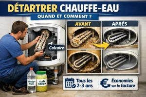 Détartrer un chauffe-eau : méthode complète pour éliminer le calcaire et réduire la consommation
