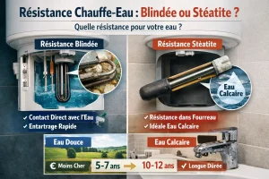 Quelle résistance chauffe-eau choisir selon votre eau (calcaire ou douce)